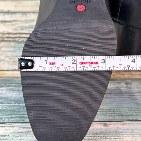 Blondo Womens 8.5M Waterproof Ankle Boot Black Double Zipper Casual Winter Work - Picture 10 of 12